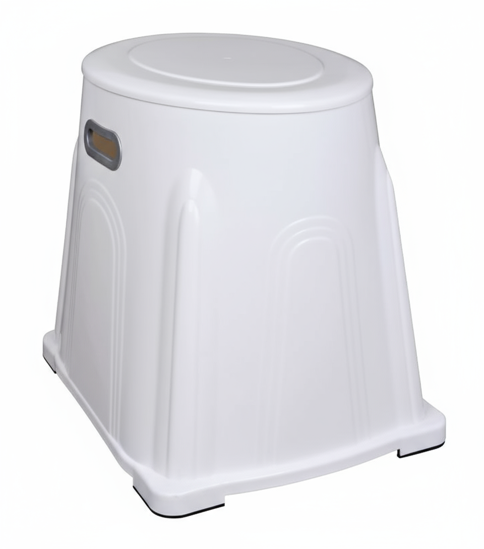 Durable plastic western toilet commode - Kunplast