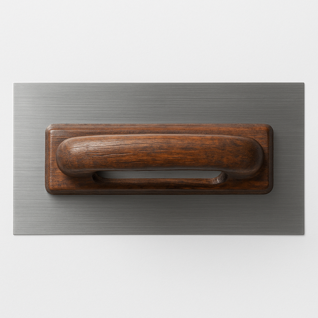 Steel trowel view 2
