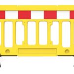 FEnce Barrier Red-Yellow Color