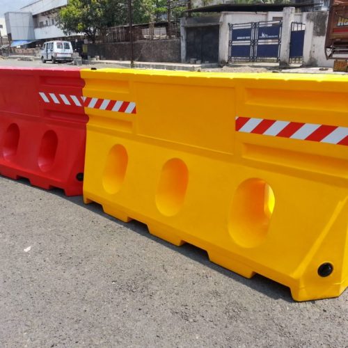 2 Mtr Water Fillable Barrier (Red slash Yellow Color)